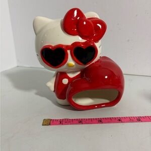 Sanrio Hello Kitty Sculpted Ceramic Hand Painted Kitchen Sponge Holder Bathroom